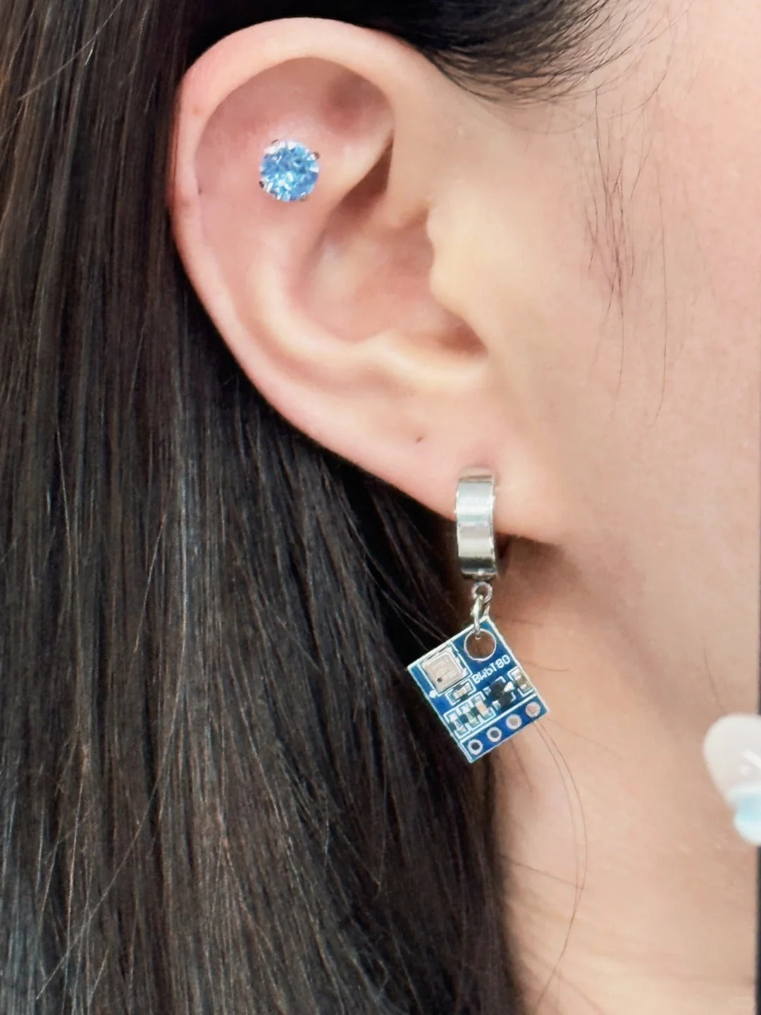 Individuality is not defined: board lock earrings